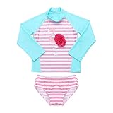 ACSUSS Kids Girls Flamingo Printed Sriped Long