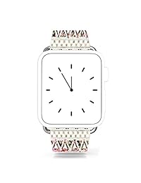 Correa para Iwatch 38 mm., Apple Watch correa de piel genuino reemplazo de piel diseño de bandera de 38 mm., N 24