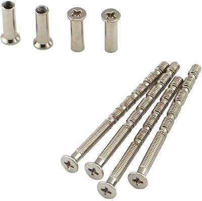 VINLIN 4 Piece M4 Screw Connecting Bolts Sleeves for Door Handle Roses