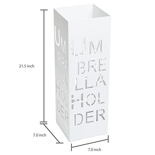 image for MyGift 21.5-Inch Freestanding Metal Tall Umbrella Stand Drying Rack wi