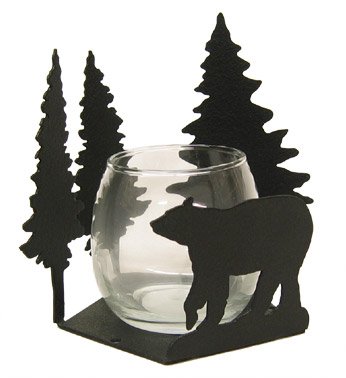 Bear Candlewrap Tea Light Votive Candle Holder