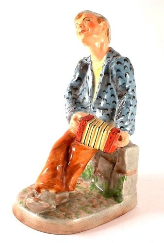 c1920 Wedgwood & Co seaman playing a concertina figure