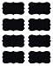 RZSAIDA Chalkboard, 40 Premium Waterproof Peel and Stick for Jars, Pantries, Craft Rooms Black, 40-PACK FANCY LABELS