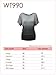WT990 Womens Round Neck Short Sleeve Dip-Dye Dolman Top XXXL YELLOW
