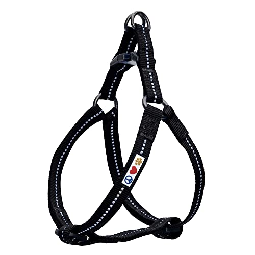 Pawtitas Recycled Reflective Step-in Dog Harness – Adjustable No-Pull Vest for…