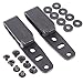 QuickClip Pro Holster Tough Grip Clips, 3 Hole Adjustable Cant for IWB OWB Kydex, Leather, Hybrid Holster Making. Tuckable Black Plastic w/Chicago Screw Hardware Made in USA