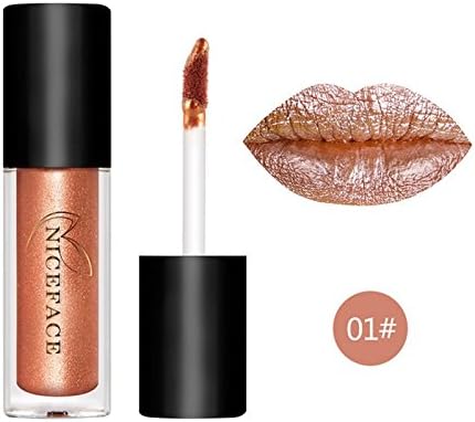 #1 Metallic Glitter Long Lasting Lipquid Lipstick Waterproof Lip Gloss