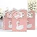 Big Dot of Happiness Swan Soiree - White Baby Shower or Birthday Party Favor Boxes - Set of 12