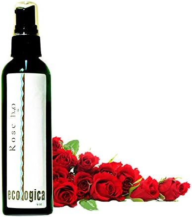 Ecologica 100% Rose Water Facial Spray, Facial Toner, Linen Spray, Room Freshener (4oz.)