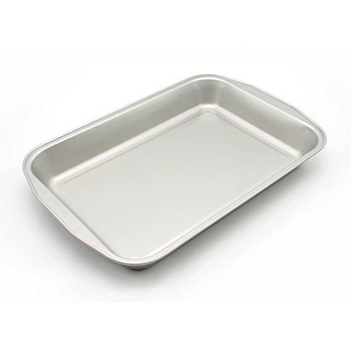 Nonstick Multifunctional Bakeware Cake Large Rectangle Pan 14 1/2-inch,Silver
