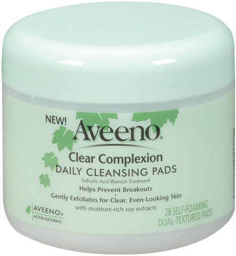 aveeno clear complexion cleansing pads