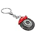Porsche Red Racing Brake Disc Key Chain