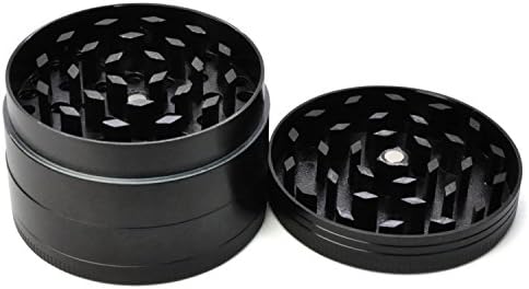 LIHAO Grinder Garrantie à Vie, 2”(5cm) Grinder en Zinc Alliage en 4 pièces - Noir - Cuisine A Vivre LIHAO Grinder Garrantie à Vie, 2”(5cm) Grinder en Zinc Alliage en 4 pièces - Noir