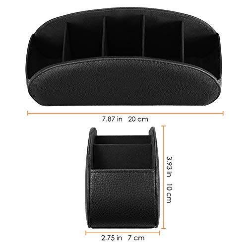 Fintie Remote Control Holder, Vegan Leather TV Remote Caddy Desktop