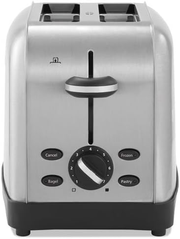 Oster RWF2S Extra Wide Slot Toaster, 2-Slice, 8 x 12 7/8 x 8 1/2, Stainless Steel