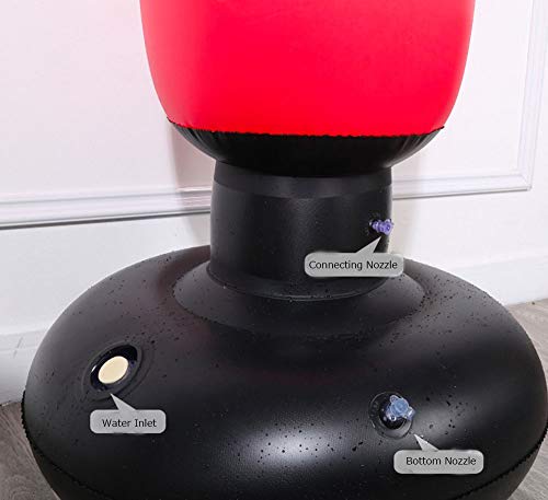 image for Fitness Punching Bag, AILUOR Heavy Punching Bag Kick Training Inflatab