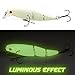 YONGZHI Fishing Lures Multi-Jointed Wobbler Crankbait Minnow and Popper VIB Top-Water Lure with Treble Hooks for Bass Trout Walleye Freshwater Saltwater Swimbaits