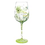 NymphFable Colorful Wine Glass Flower Bird