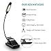 TopElek Book Light, LED Reading Light with 9-Level Warm/Cool White Brightness, 60hours Reading, USB Rechargeable, Eye Protection Lamp with Power Indicator