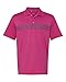 adidas A124 Golf Puremotion 3 Stripes Chest Sport Shirt Magenta/Lead L