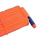 Bullet Magazine Clip, WOLFBUSH 12 Dart Reload Clip Magazine Soft Bullet Clip For Nerf Ammo Cartridge - Orange