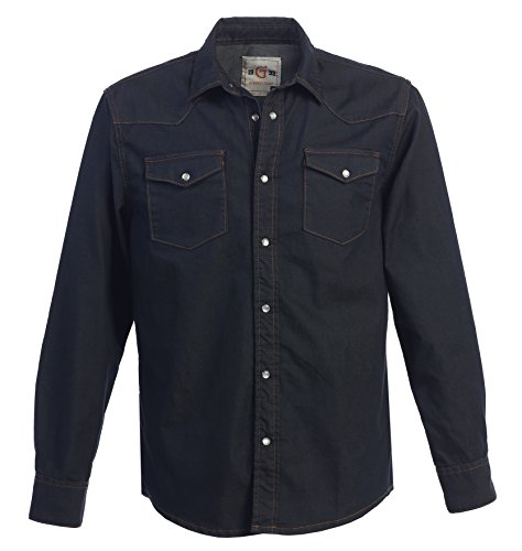 Long Sleeve Button Up Denim Shirt 