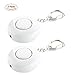 Personal Alarm Keychain,Dmeixs 2 Pack 125DB SOS Emergency Personal Alarm,Siren Song Alarm Keychain Self Defence Alarm Keychain with LED Flashlight(White)