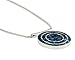 Unique Shades of Blue Gemstone Pendant 925 Sterling Silver Cluster Necklace, 18