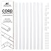 Cord Concealer II One-Cord Raceway Kit - SimpleCord Cable Cover fits 1 Cord - 128