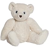 Bears For Humanity Large Certified Organic White Teddy Bear Stuffed Plush Animal With Movable Arms And Legs. 16 Inches. One Is Donated To A Child In Need For Each One Purchased