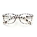 Cyxus Blue Light Blocking [Spring Hinge]Glasses, Clear Lens (Leopard Print)