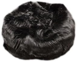 Fun Furnishings Beanbag, Small, Yellow Fuzzy Fur