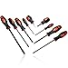 9 Piece Rubber Handle Screwdriver Set - Phillips and Flat Head Screwdrivers