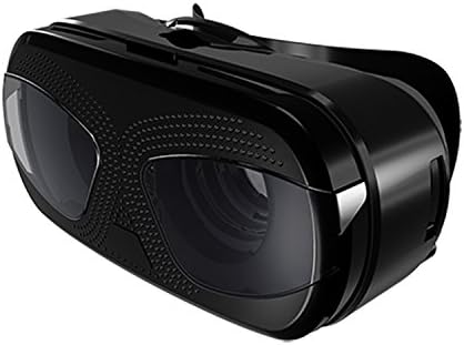 LovinFive Virtual Reality Headset VR Box 3D Games Pics Video Glasses with Adjustable Headband for 4 - 6in Samsung Galaxy S6/S7/NOTE4/NOTE5/LG G4/Nexus 6/6P and iPhone 5S/SE/6 Plus/7/7 Plus - Black