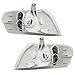 Brock Replacement Set Driver and Passenger Park Signal Corner Marker Lights Lamps Compatible with 1998-2000 Corolla 81520-02040 81510-02040