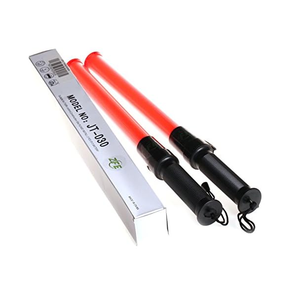 ZFE-Traffic-Safety-Light-Baton-Warning-LED-Light-Road-Safety-Control-Outdoor-Pack-of-2Pcs-Come-With-Gift-Of-ZFE-wristband