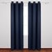 Deconovo Blackout Curtains for Bedroom – Set of 2 42W x 84L Inch Thermal Insulated & Noise Reducing Panels–Home Window Room Darkening Sustainable Grommet Drapes for Living Room and Nursery, Navy Blue