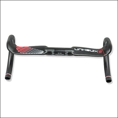 Bike Racing Road Bike Carbon Fiber Handlebar Bicycle Ultralight Bar Handlebar (400mm)