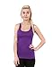 Zenana Outfitters 4 Pack Womens Basic Ribbed Tank Top BLACK/WHITE/PURPLE/JADE L
