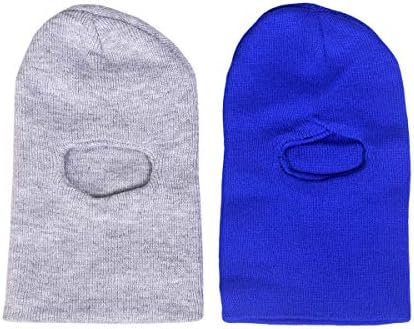 The First Baby Kid's Combo of Winter Woolen Monkey/Skull Cap, Ideal for 0-2 Years (Pack of 2)