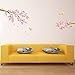 DECOWALL DW4-1303 Cherry Blossoms and Birds Kids Wall Stickers Decals Peel and Stick Removable for Nursery Bedroom Living Room Art murals Decorations