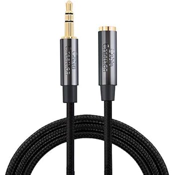 3.5mm Headphone Extension Cable, CableCreation 3.5mm Male to Female Audio Extension Cable, 3.5mm Extension Cable 1.5FT with Silver-Plating Copper, 0.45M