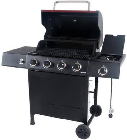 review RevoAce 4-Burner LP Gas Grill with Side Burner, Red Sedona-GBC1748WRS