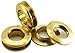 Okones Pack of 10,1/2'' Diameter,Solid Brass Grommet Eyelets Buckle Scrapbook Stamping Leathercraft Backing Corns(Diameter 1/2'' 13mm)