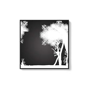 Framed Canvas Wall Art for Living Room, Bedroom Abstract Trees Canvas Prints for Home Decoration Ready to Hang - 16x16 inches