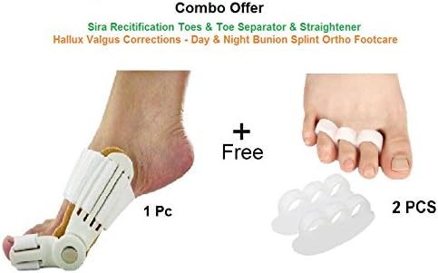 Sira Recitification Toes, Hallux Valgus Correction, Toe Separator,Toe Straightener,Silicone Align Correct,Overlapping Hammer Toes,Finger Bunion Splints,Straighten bent toes,Realign Joint