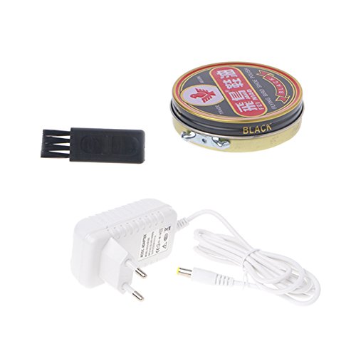 Fashionwu Portable Electric Shoe Brush Handheld Mini Shoe Polisher Silver