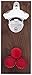 DropCatch Magnetic Wall Mounted Bottle Opener & Cap Catcher - 40 Caps (Porter)
