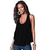 Yidarton Womens Crewneck Sleeveless Loose Tank Top Shirt