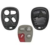 Keyless2Go Key Fob Shell Case for GM Vehicles with FCC KOBLEAR1XT, KOBUT1BT - Shell Only